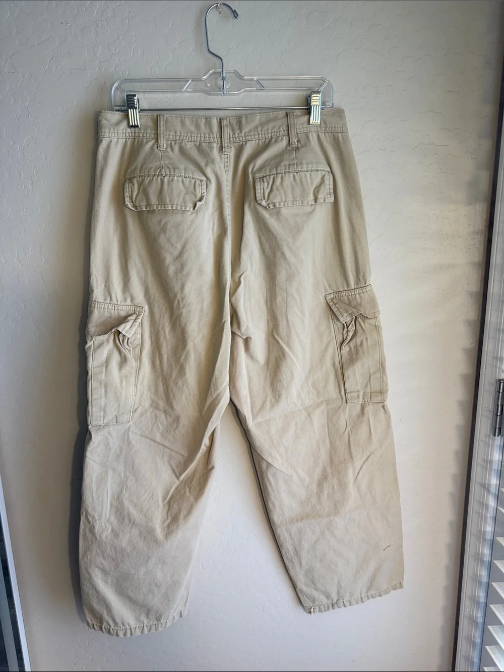 RSQ Men's Tan Cargo Pants with Utility Pockets